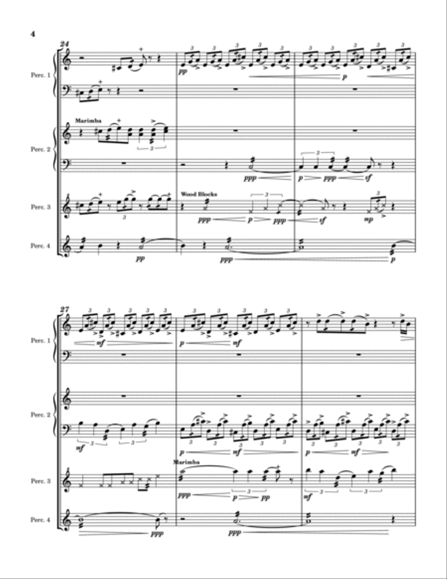 Dawn Percussion Ensemble scores gallery preview page 6