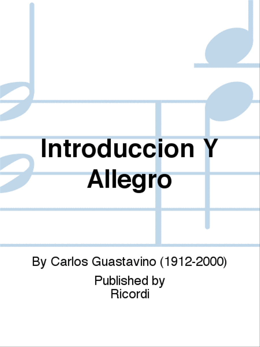 Introduccion Y Allegro School and Community scores gallery preview page 1
