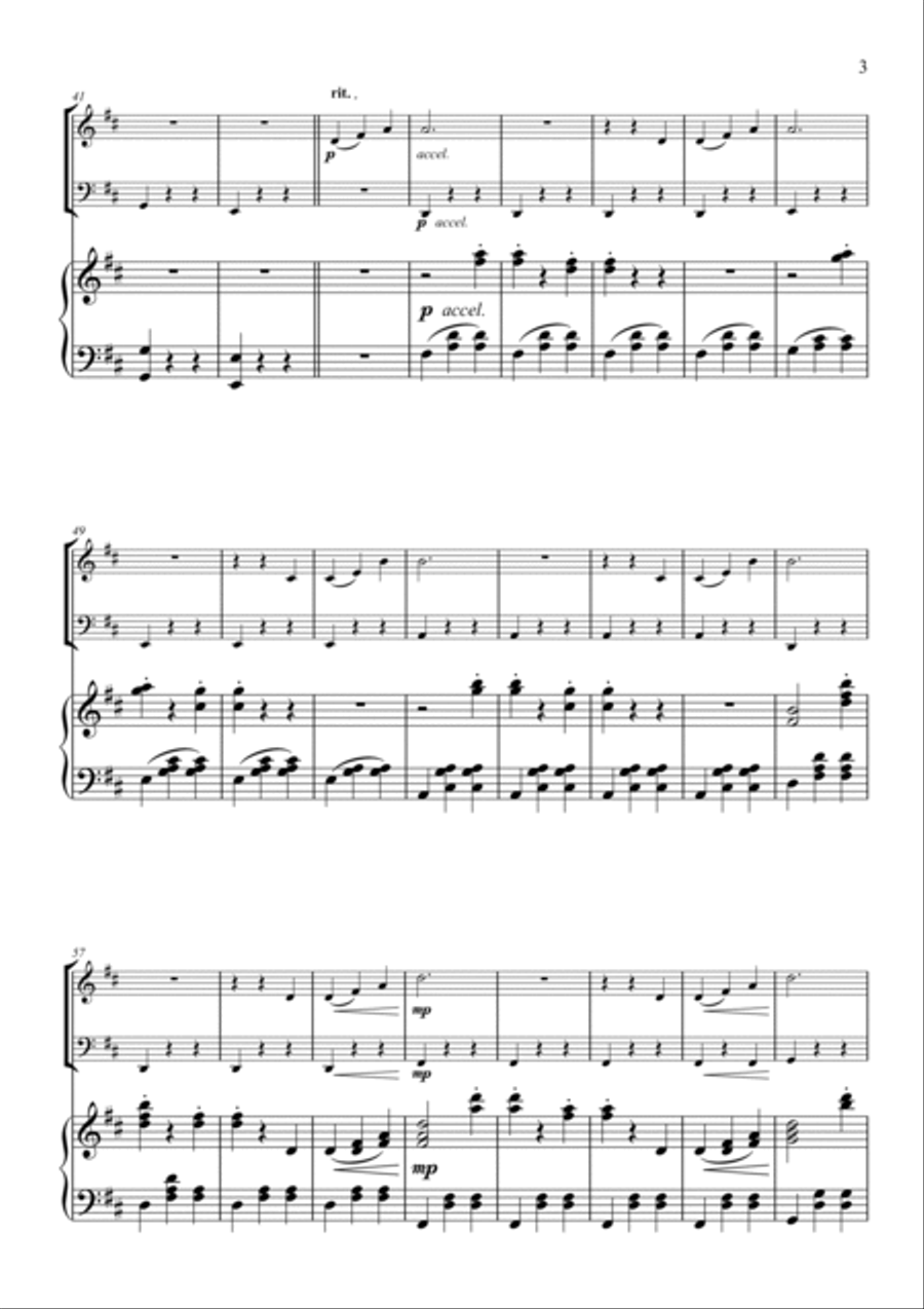 The Blue Danube - Piano Trio Piano Trio scores gallery preview page 4