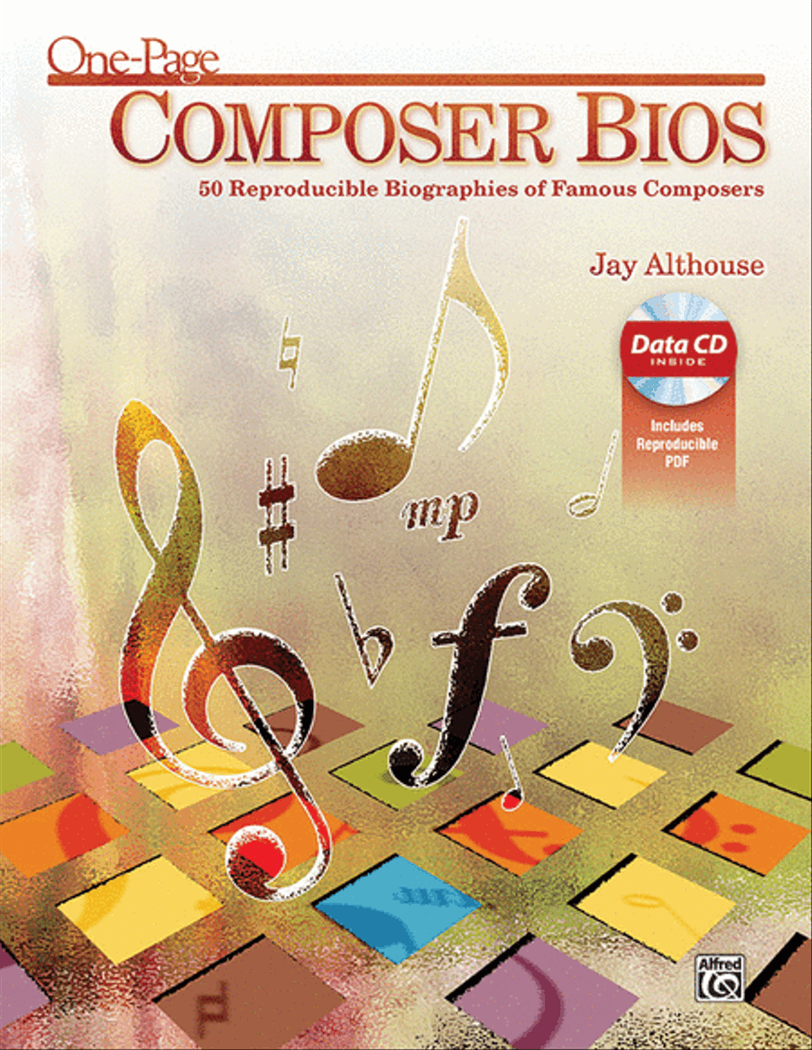 One-Page Composer Bios CD scores gallery preview page 1