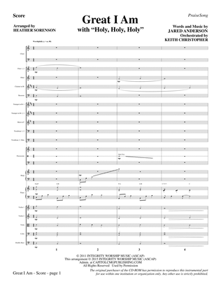 Book cover for Great I Am - Full Score