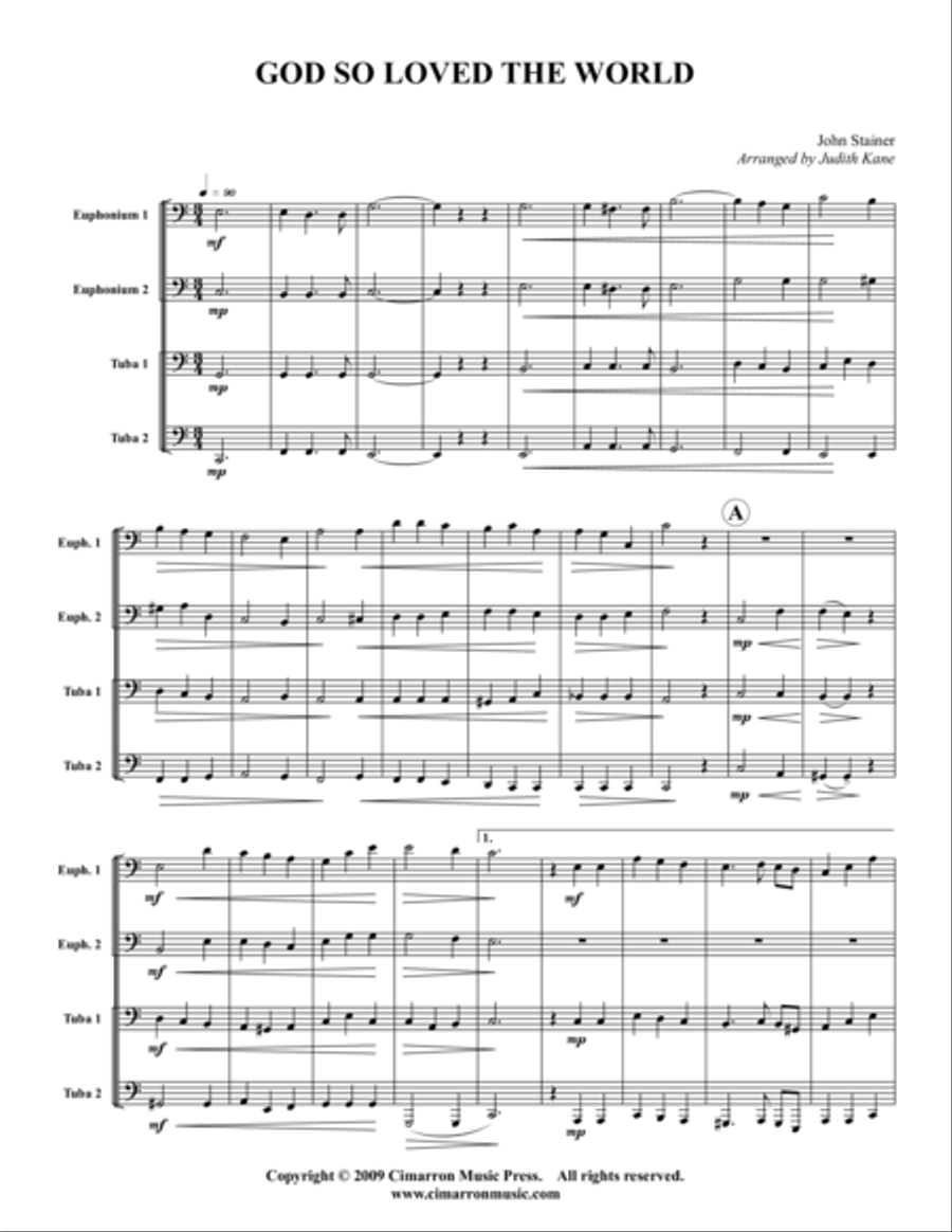 God so Loved the World EETT scores gallery preview page 1