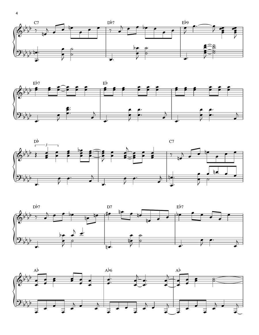 Linus And Lucy Piano Solo scores gallery preview page 4