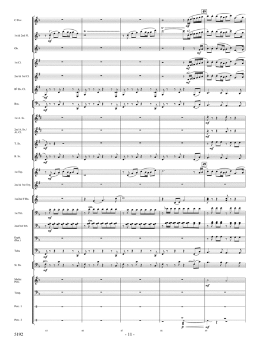 Main Street Celebration Concert Band scores gallery preview page 10