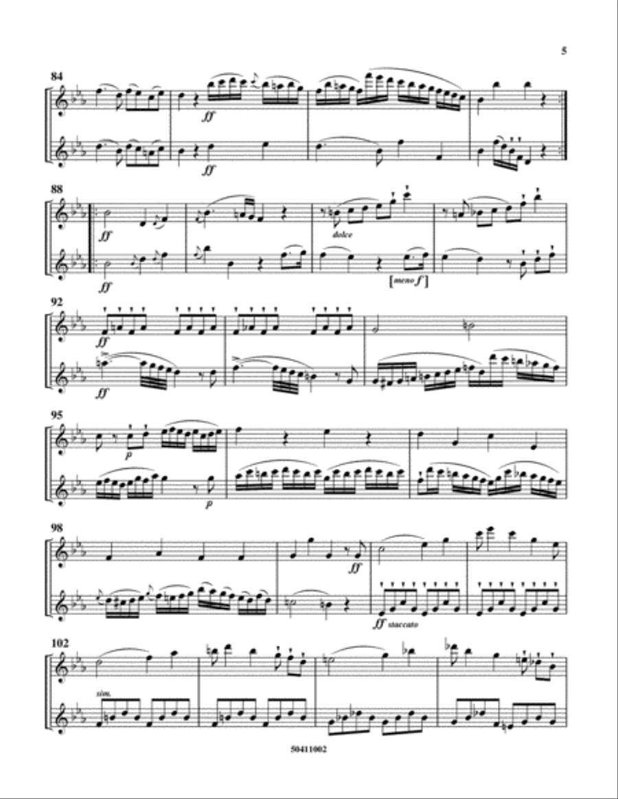 Duo Concertant, Op. 81, No. 2 Flute Duet scores gallery preview page 5