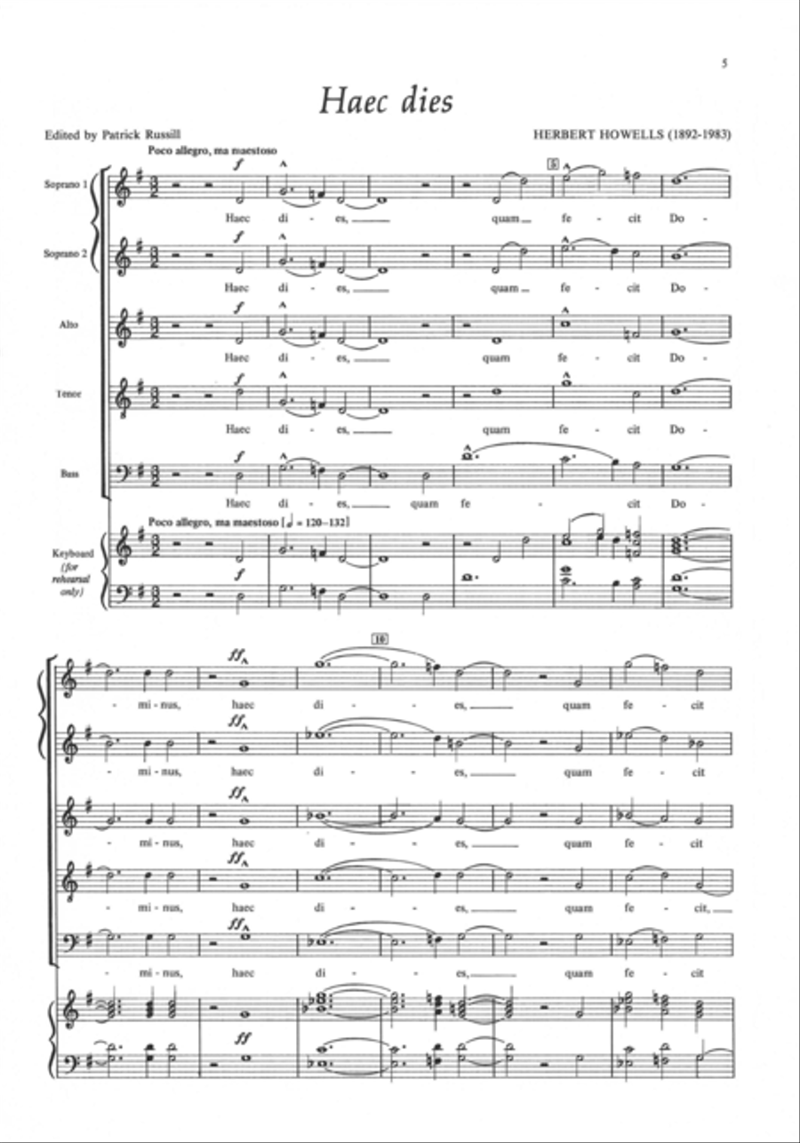 Haec dies SSATB scores gallery preview page 2