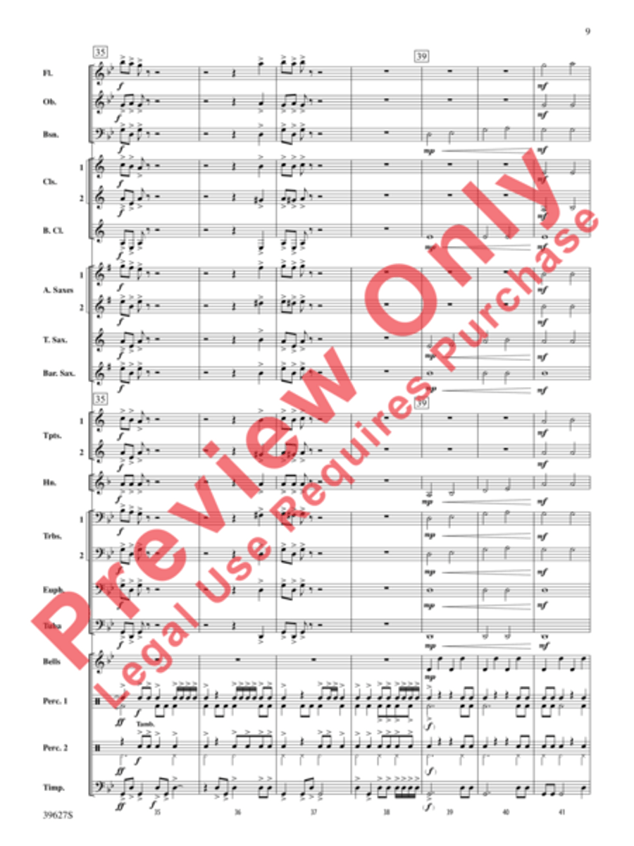 Flash Flood Concert Band scores gallery preview page 24