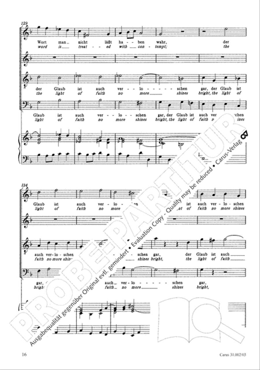 O God, from heaven look on us (Ach Gott, vom Himmel sieh darein) ATB scores gallery preview page 17