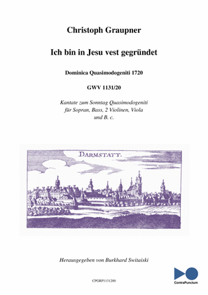 Graupner Christoph Cantata Ich bin in Jesu vest gegründet GWV 1131/20