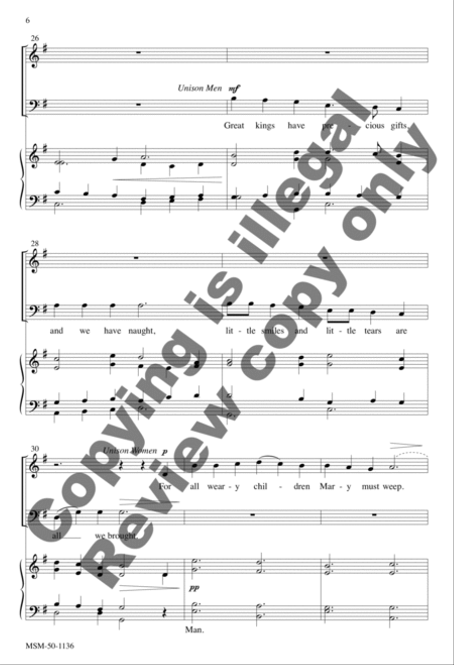 How Far Is It to Bethlehem 4-Part scores gallery preview page 6