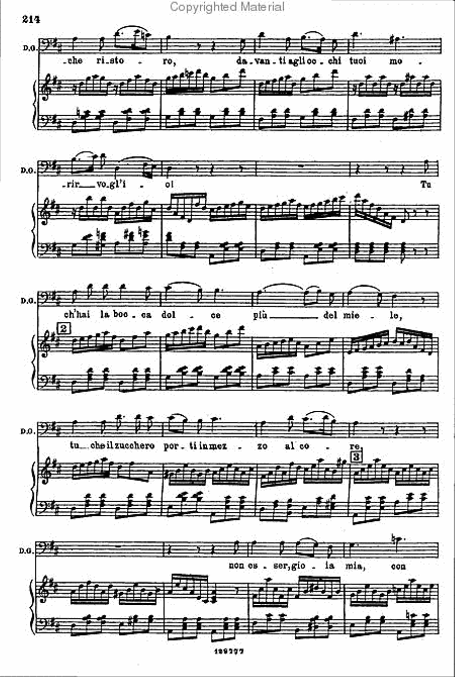 Don Giovanni Voice scores gallery preview page 5