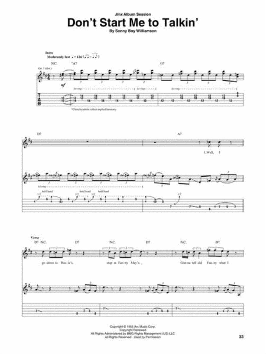 Selections from Rory Gallagher - Blues Electric Guitar scores gallery preview page 7