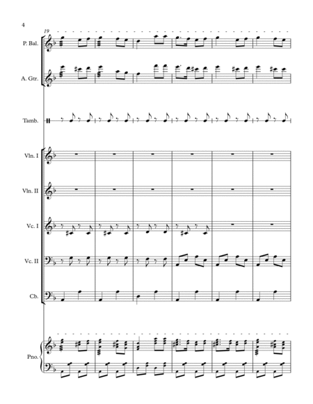 Kalinka (for strings, piano, percussion)
