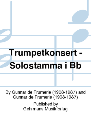 Trumpetkonsert - Solostamma i Bb