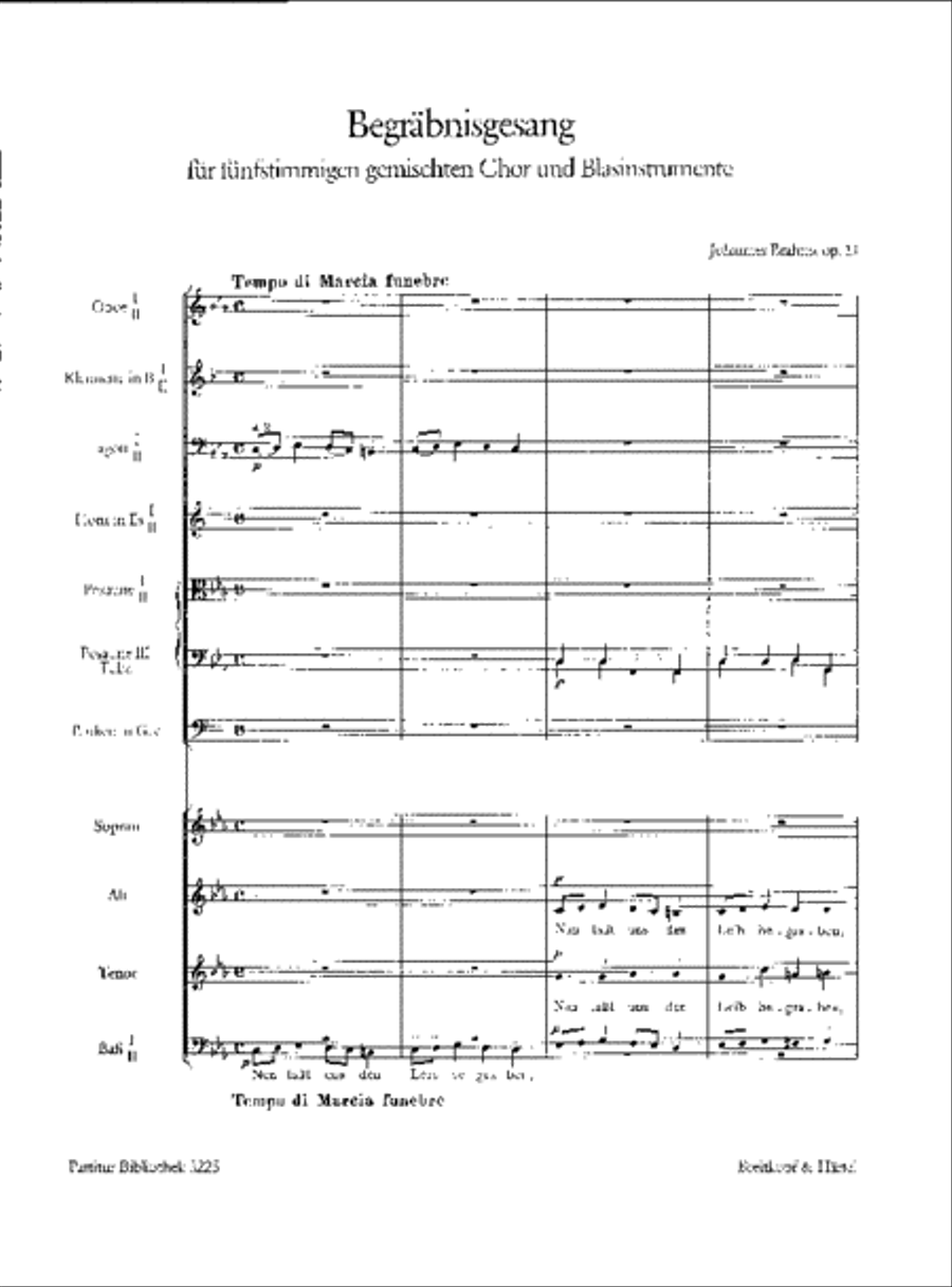 Begräbnisgesang Op. 13 Choir scores gallery preview page 2
