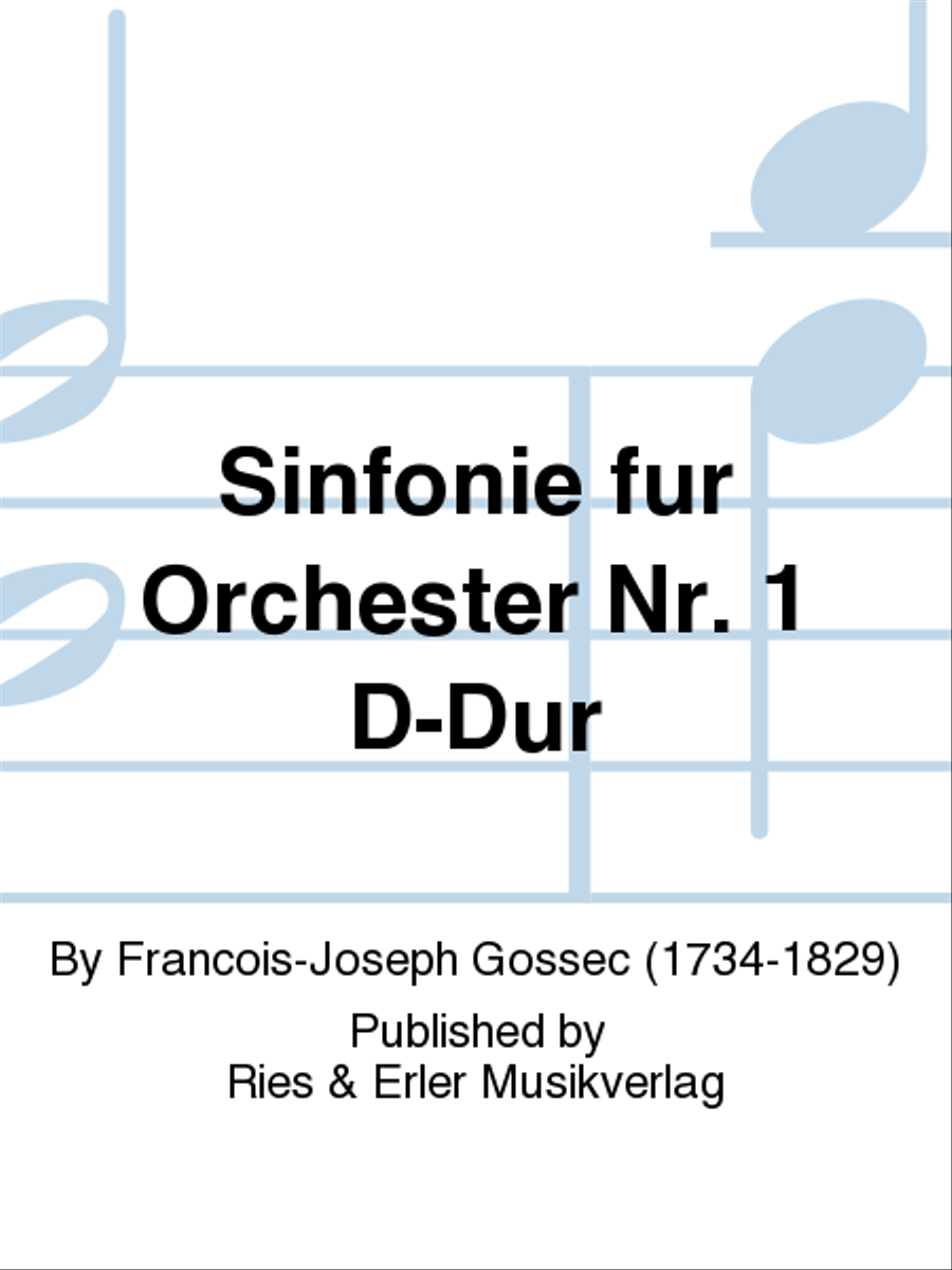 Sinfonie für Orchester Nr. 1 D-Dur Orchestra scores gallery preview page 1