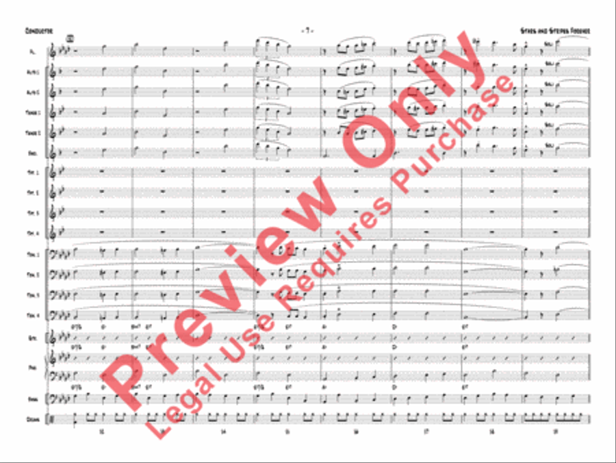 Stars and Stripes Forever Jazz Ensemble scores gallery preview page 11