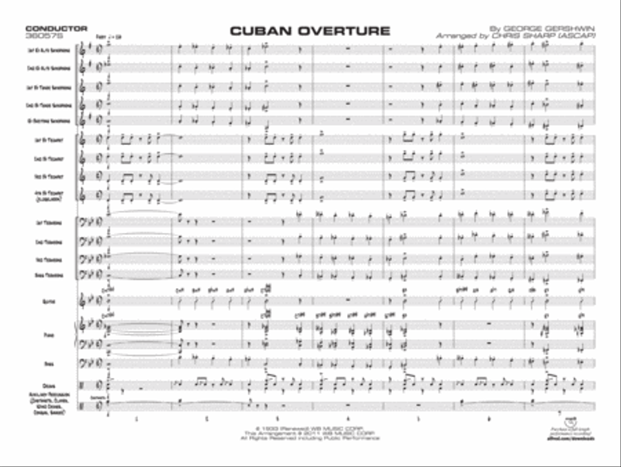 Cuban Overture Jazz Ensemble scores gallery preview page 2