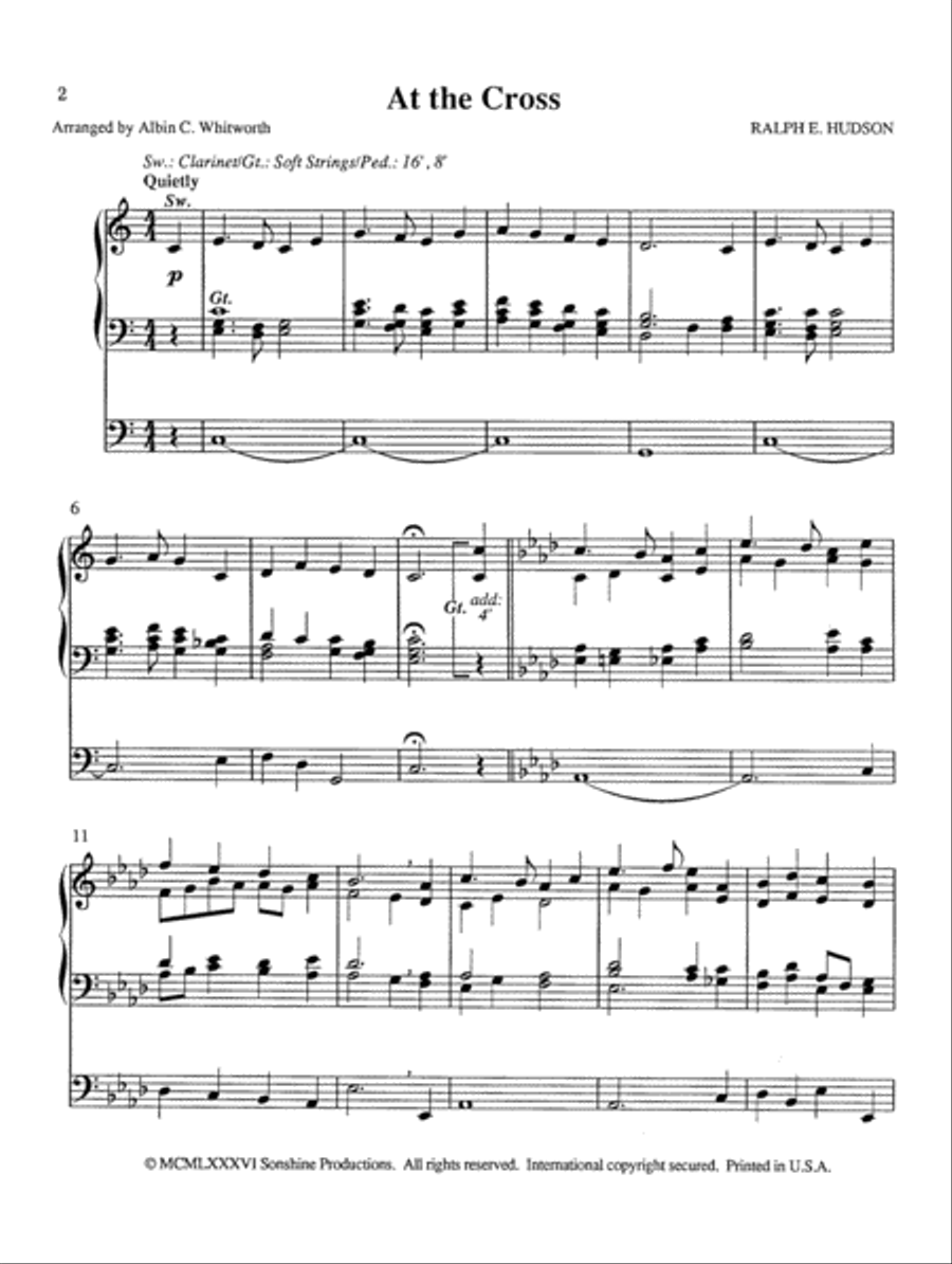 Eleven Easy Organ Solos for Worship Organ Solo scores gallery preview page 2