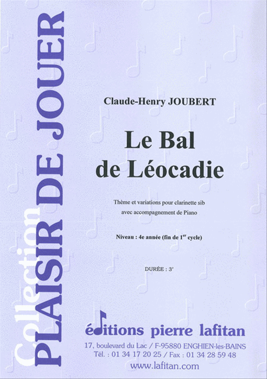 Le Bal de Léocadie Clarinet Solo scores gallery preview page 1