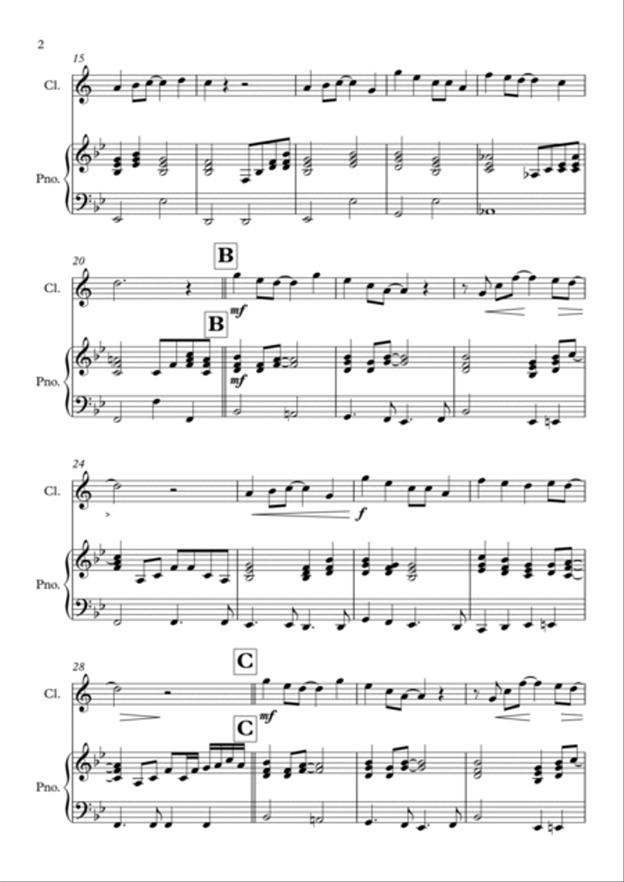 Can You Feel The Love Tonight Clarinet Solo scores gallery preview page 2