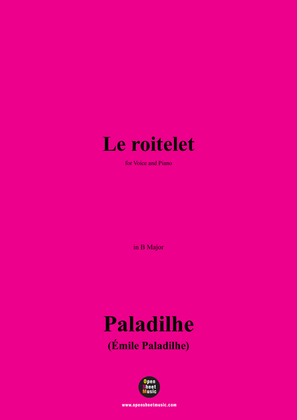 Paladilhe-Le roitelet,in B Major