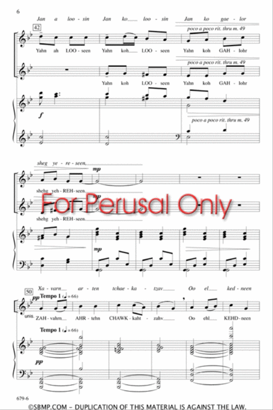 Loosin Yelav - SA Octavo SA scores gallery preview page 5