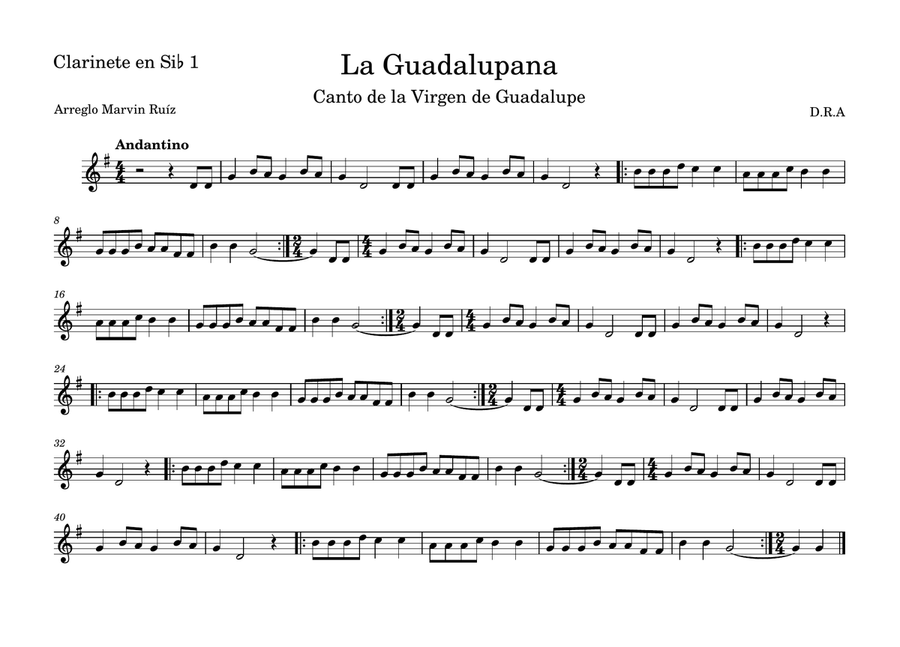 La Guadalupana Concert Band scores gallery preview page 2