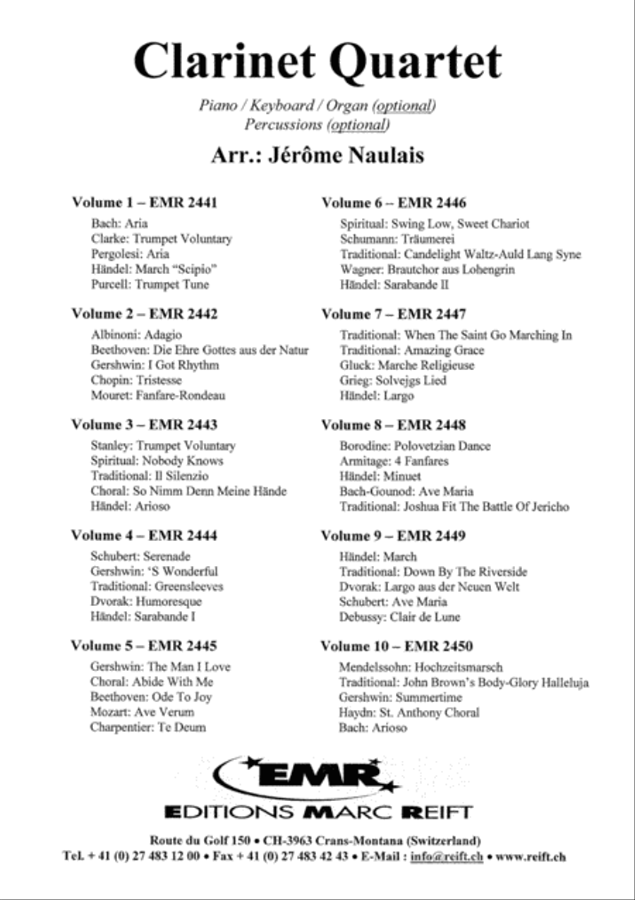 Album Volume 5 Clarinet scores gallery preview page 8