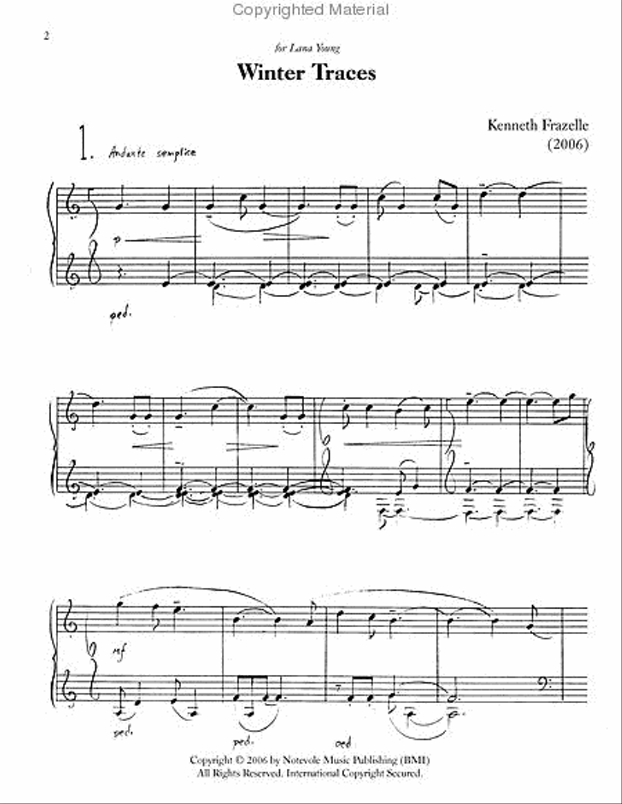 Winter Traces Winter Traces Harpsichord scores gallery preview page 2