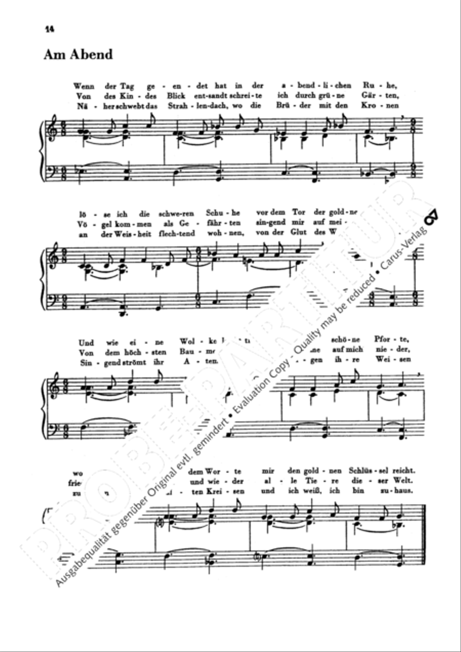 Lieder am Klavier zu singen Choir scores gallery preview page 17