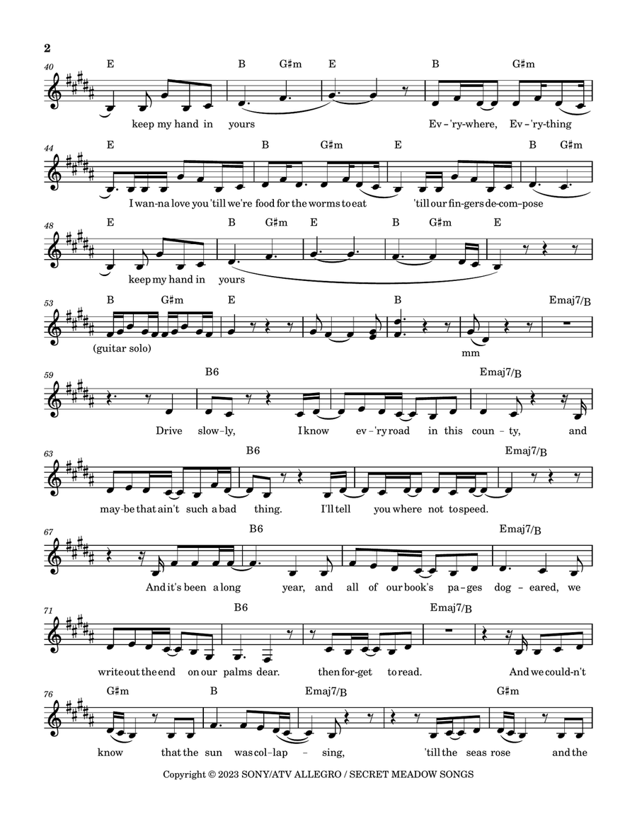 Everywhere, Everything Acoustic Guitar scores gallery preview page 2