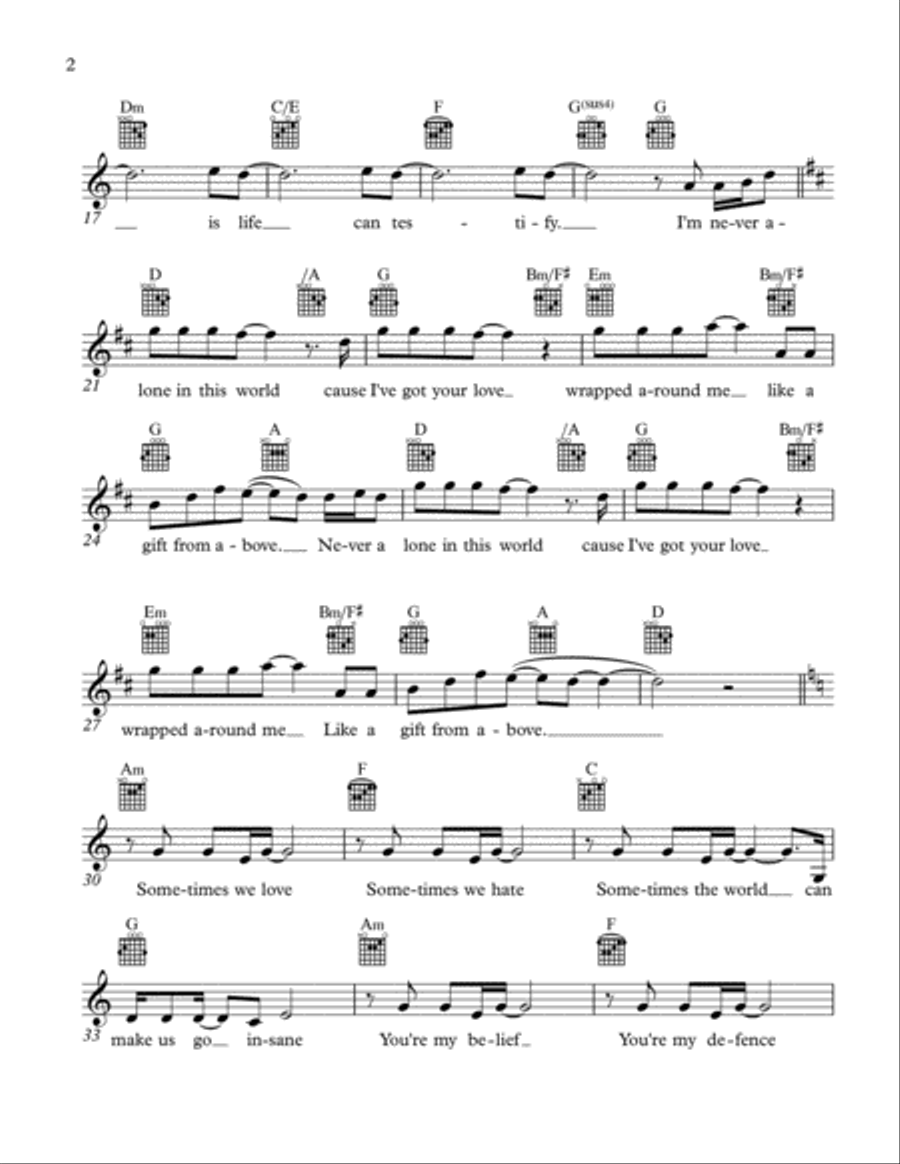A Gift From Above A Gift From Above Voice scores gallery preview page 2
