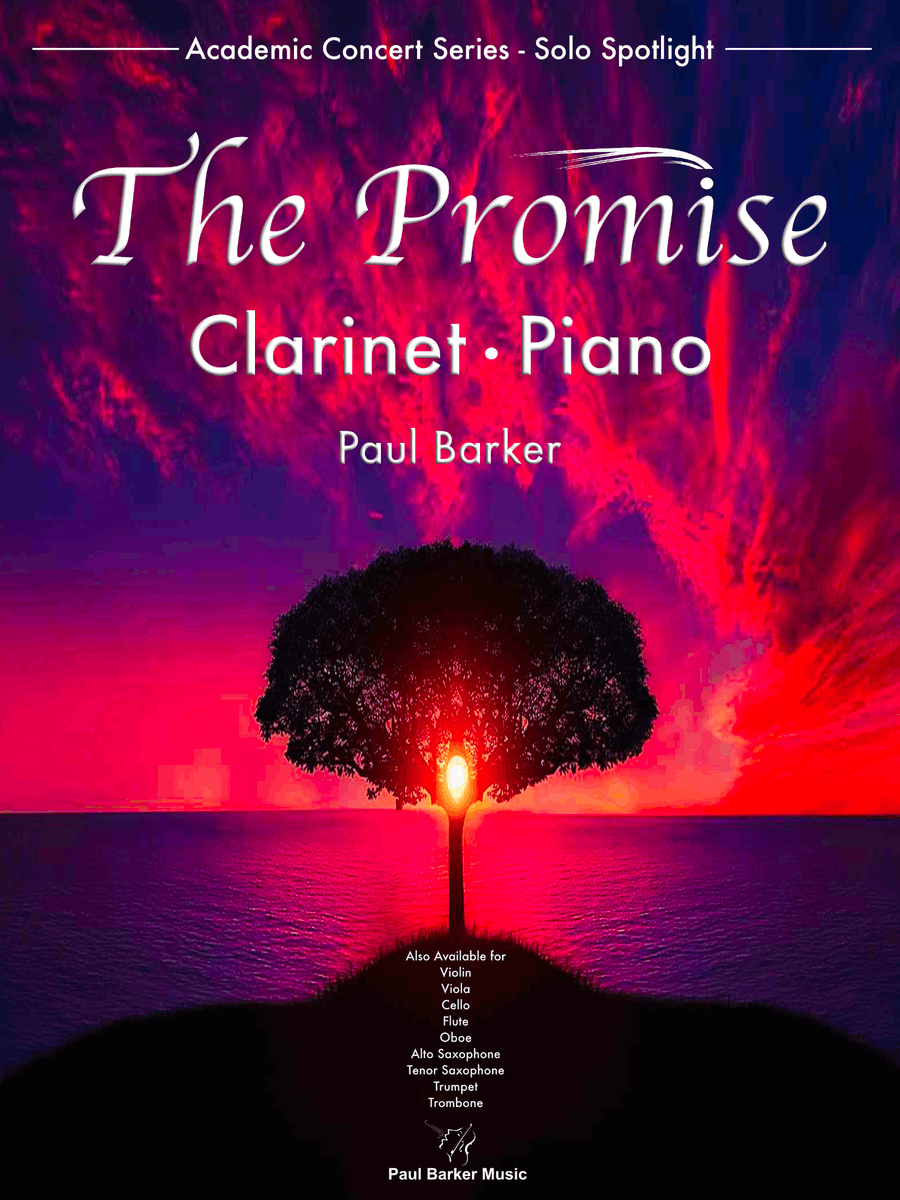 The Promise [Clarinet & Piano] B-Flat Clarinet scores gallery preview page 1
