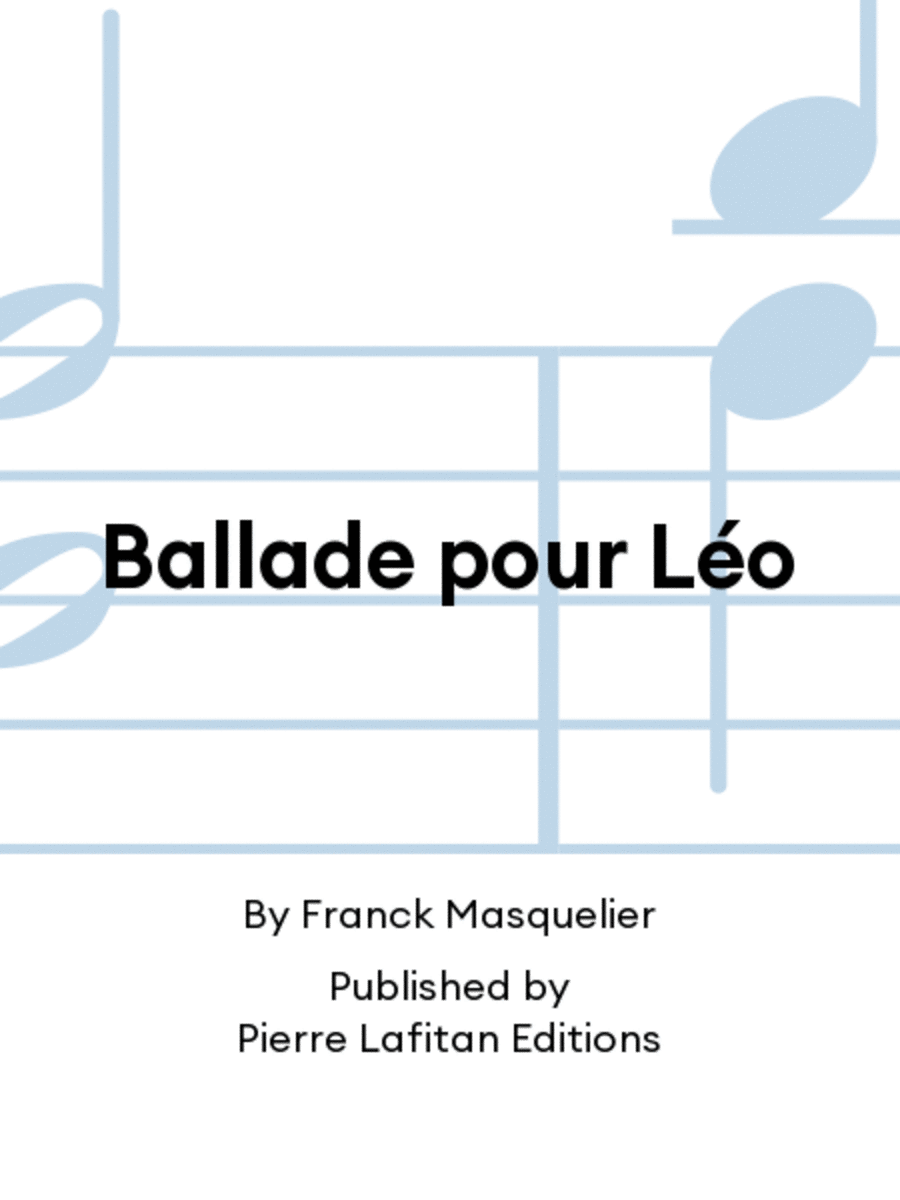 Ballade pour Léo Oboe Solo scores gallery preview page 1