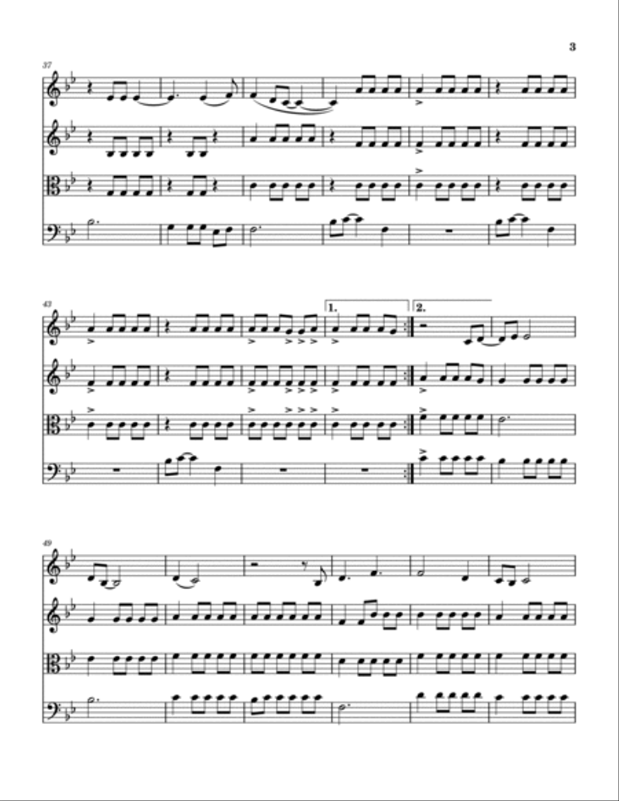 Nursie Nursie String Quartet scores gallery preview page 4