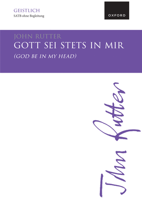 Book cover for Gott sei stets in mir (God be in my head)