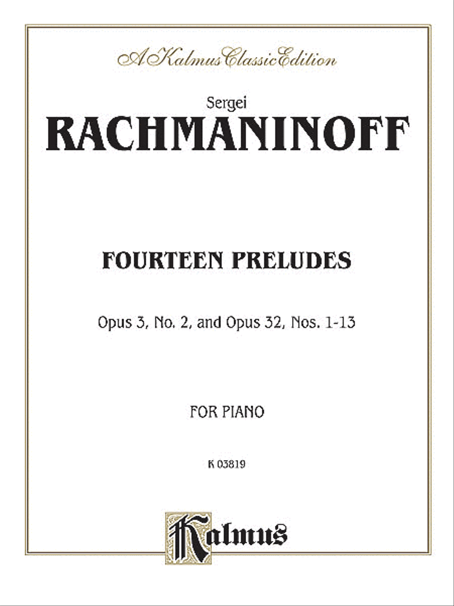 Fourteen Preludes Fourteen Preludes Piano Solo scores gallery preview page 1