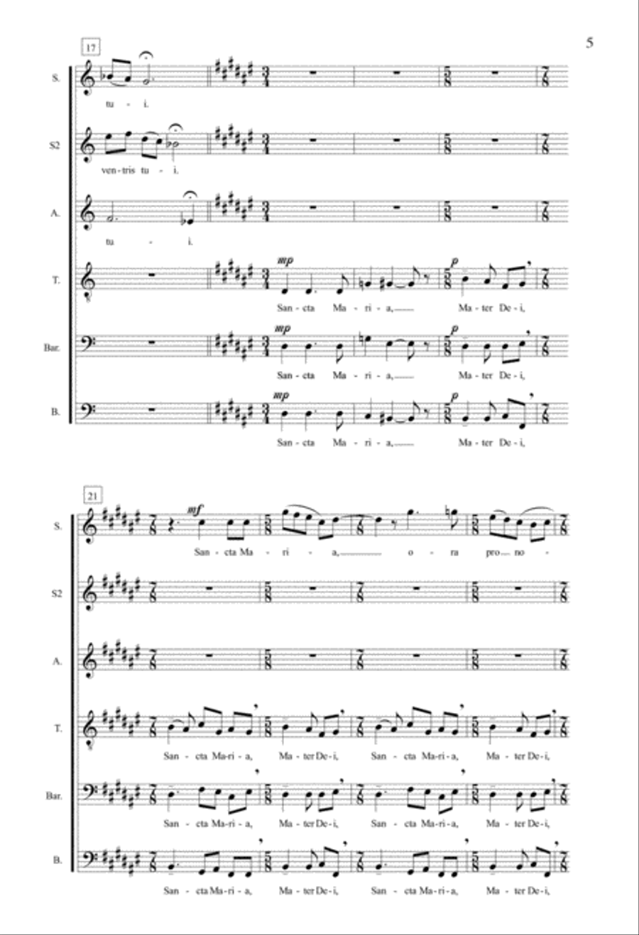 Ave Maria Ave Maria SSAATTBB scores gallery preview page 3