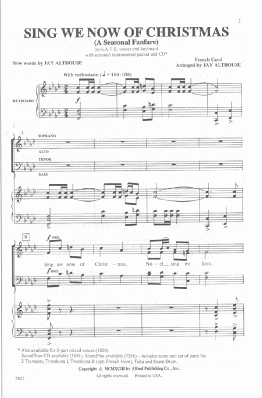 Sing We Now of Christmas Sing We Now of Christmas 4-Part scores gallery preview page 2