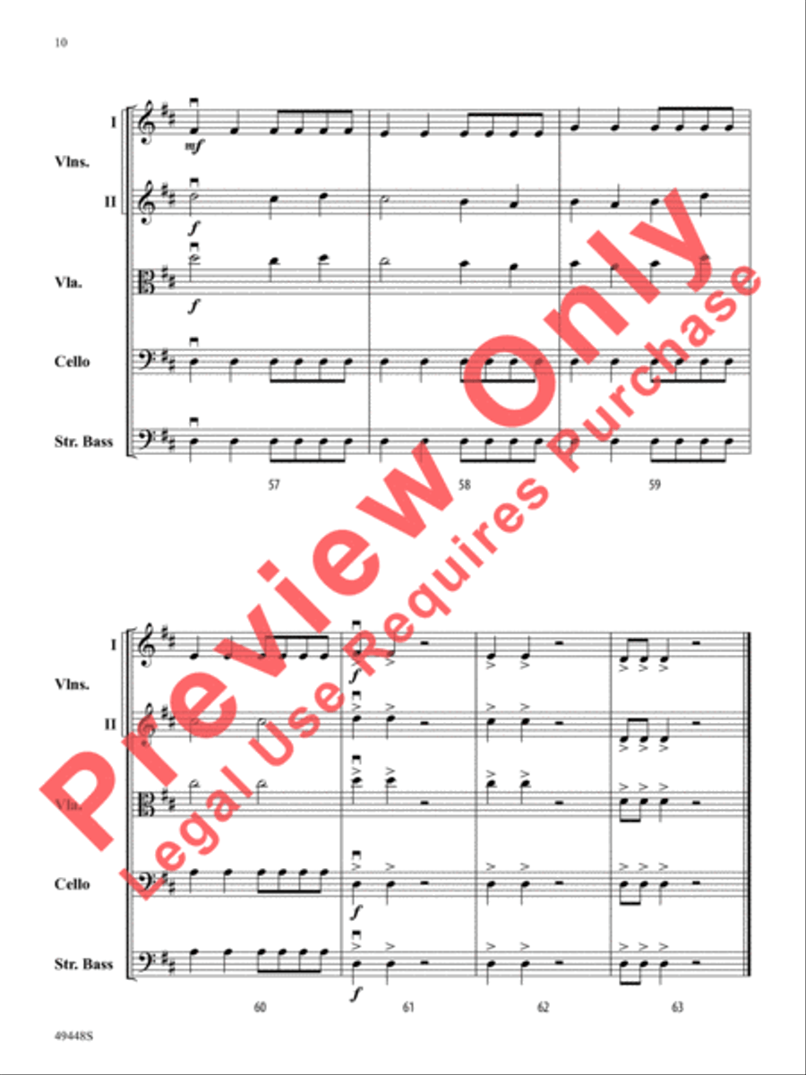 Exhilaration String Orchestra scores gallery preview page 11