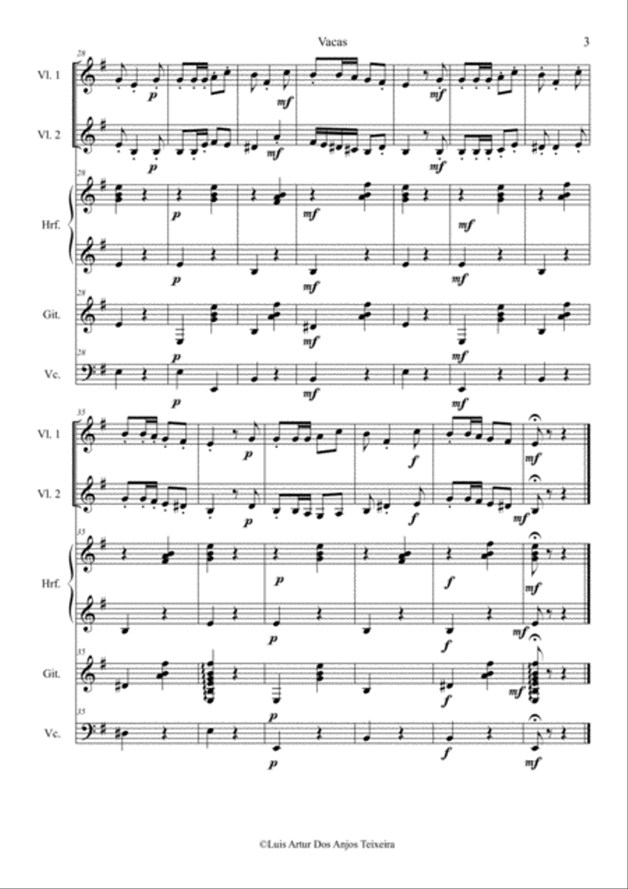 Vacas Small Ensemble scores gallery preview page 5