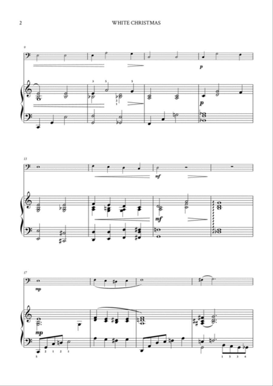 White Christmas Bassoon scores gallery preview page 2