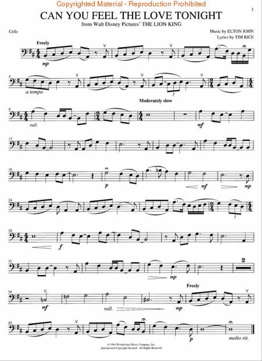 Cello disney deals