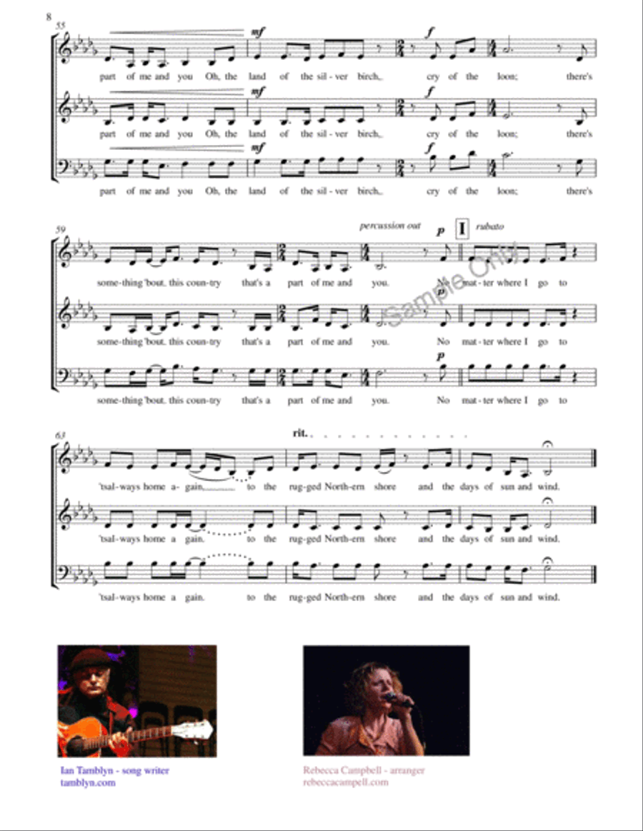 Woodsmoke And Oranges Woodsmoke And Oranges 4-Part scores gallery preview page 8