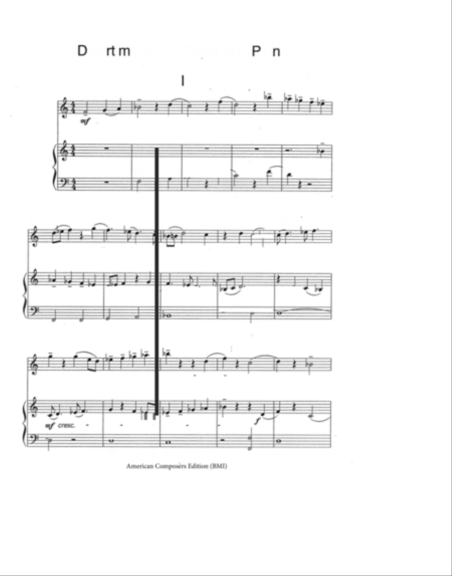[Luening] Divertimento Piano scores gallery preview page 3