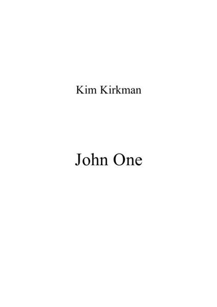 John One for SATB a cappella image number null