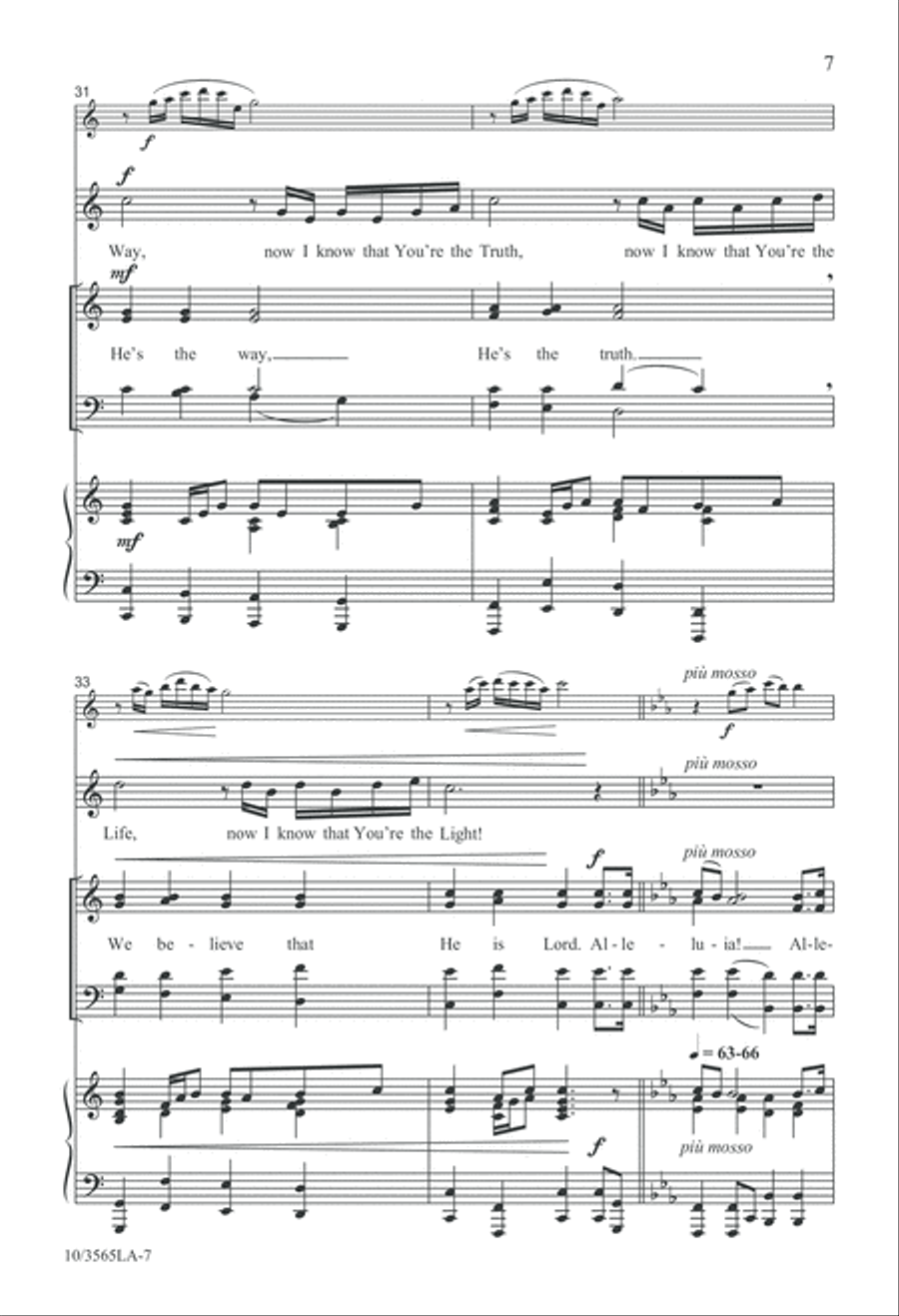 He Is Lord 4-Part scores gallery preview page 7