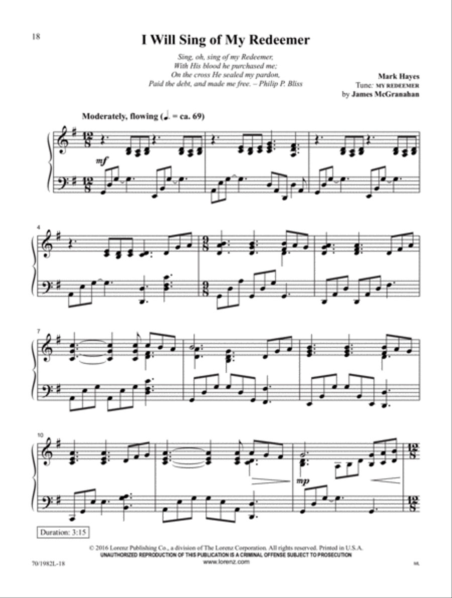 Light of The World Piano Solo scores gallery preview page 11