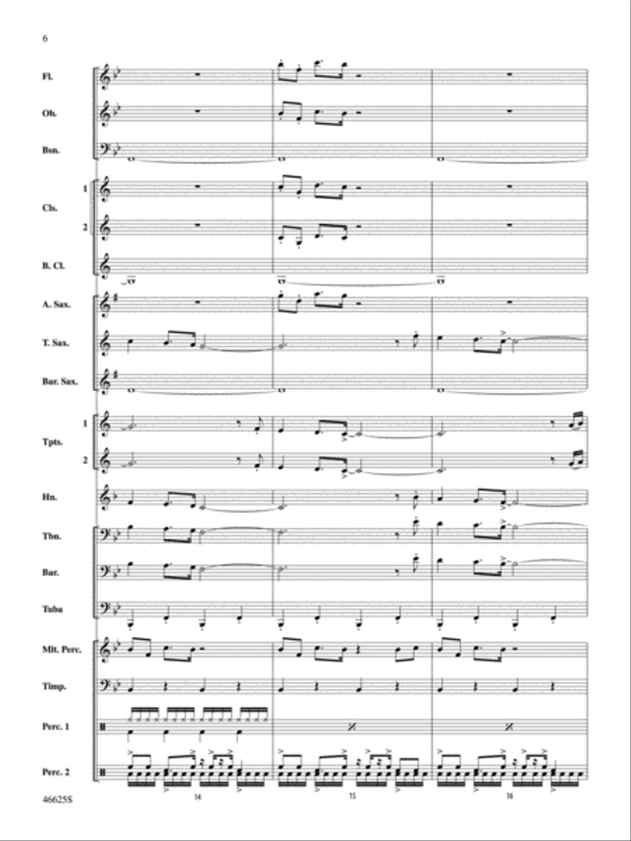 A Joyful Christmas: Score Concert Band scores gallery preview page 6